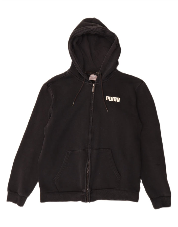 Puma hættetrøje med lynlås til kvinder UK 14 Medium Sort