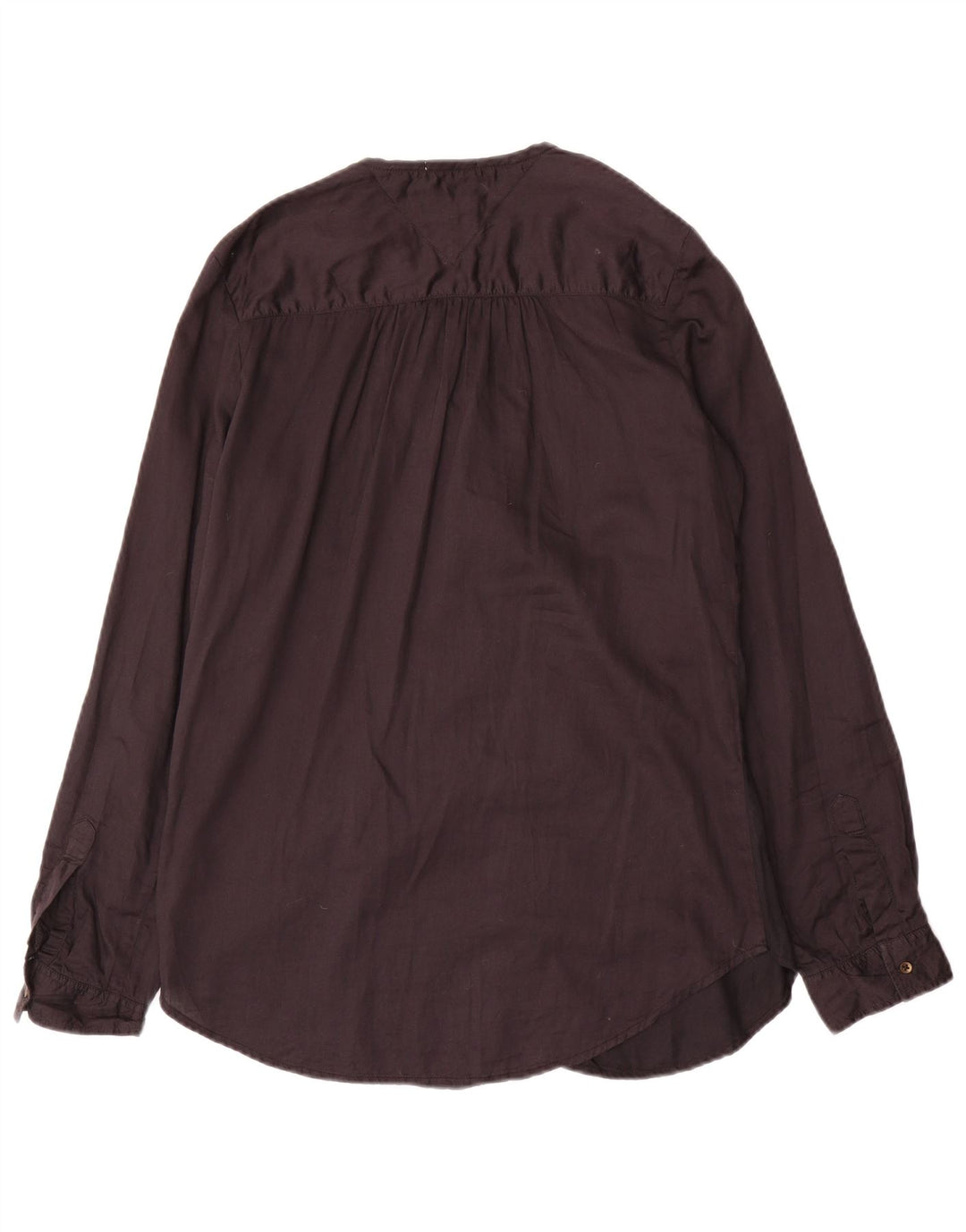 Tommy Hilfiger Dame Oversized Shirt UK 10 Small Black Bomuld