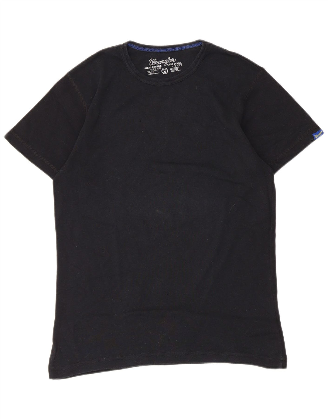 Wrangler herre T-shirt top XL marineblå bomuld