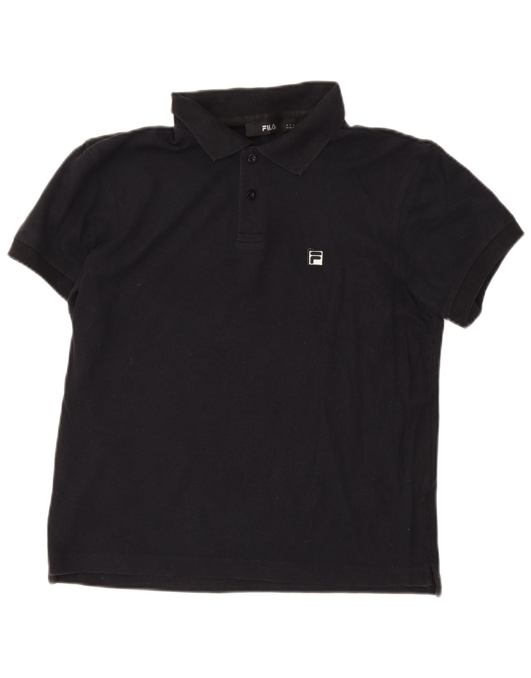 Fila Herre poloshirt Medium Sort Bomuld