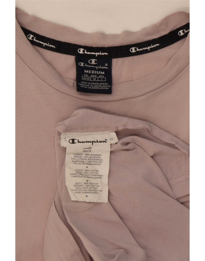 Champion Herre T-shirt Top Medium Pink Bomuld