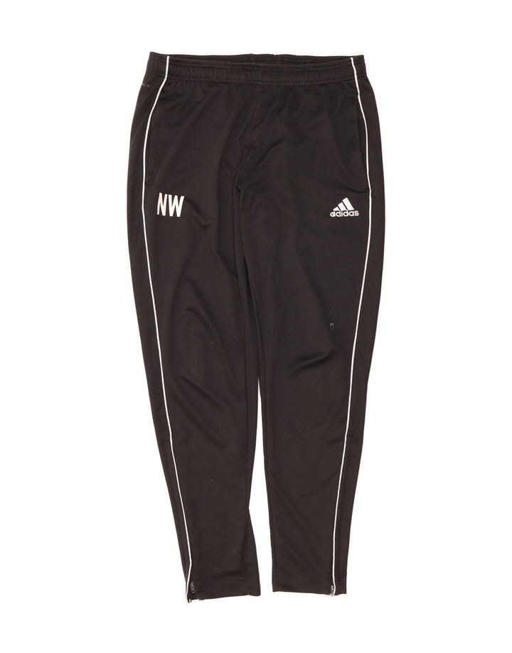 ADIDAS Mens Graphic Tracksuit Trousers Large  Black Polyester Vintage Adidas and Second-Hand Adidas from Messina Hembry 