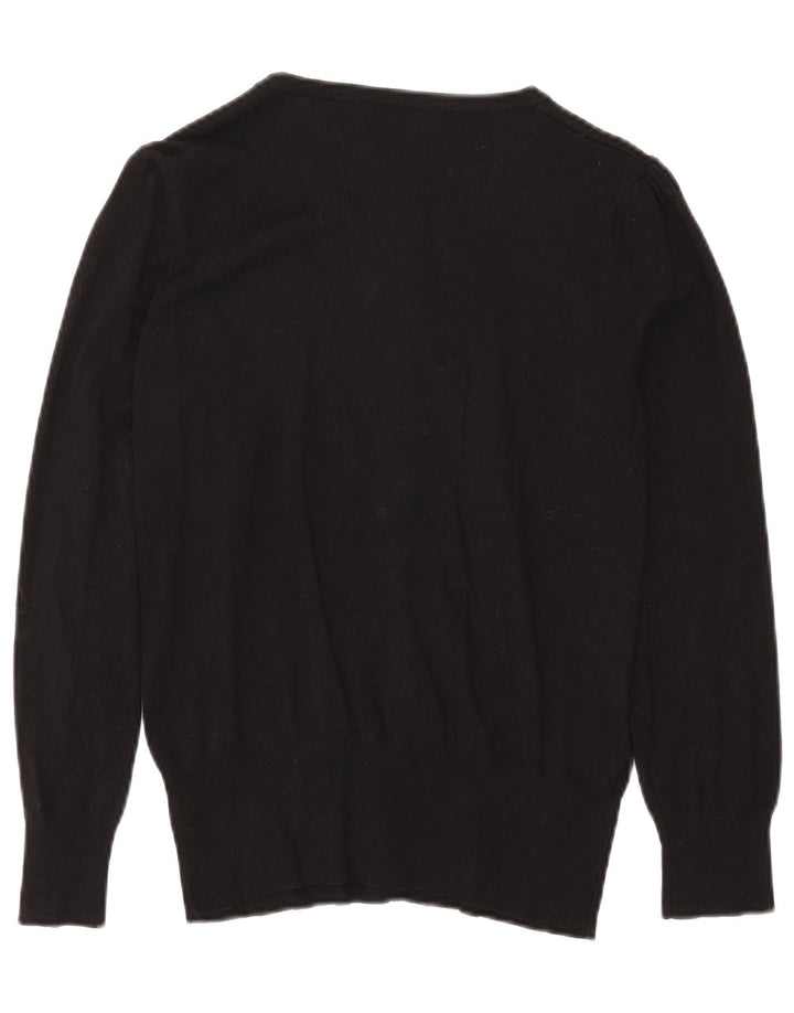 Marks & Spencer Dame Cardigan Sweater UK 16 Large Black Viscose