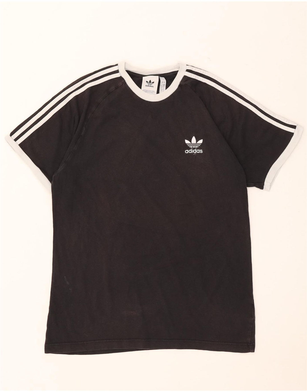 Adidas Herre T-Shirt Top Stor Sort Bomuld