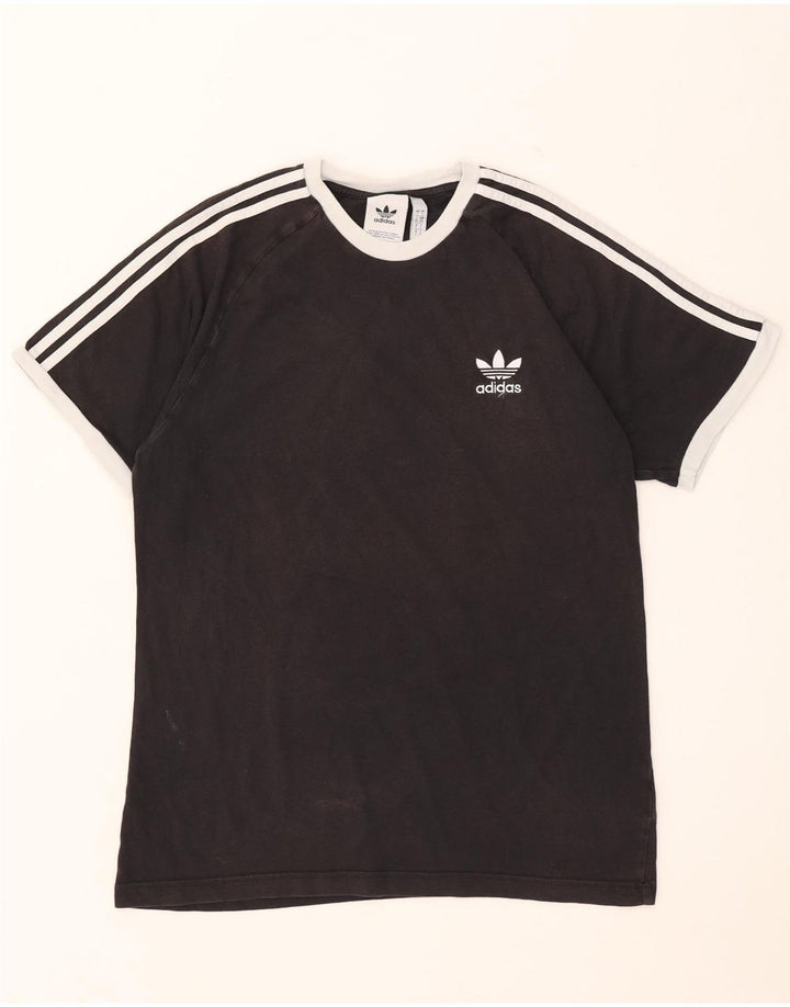 Adidas Herre T-Shirt Top Stor Sort Bomuld