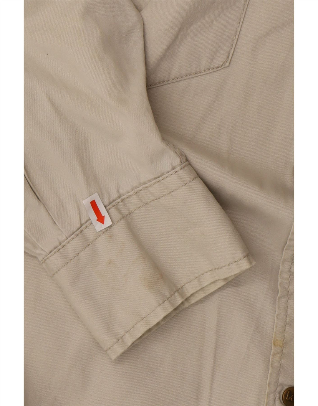 LEE herreskjorte stor beige bomuldswestern