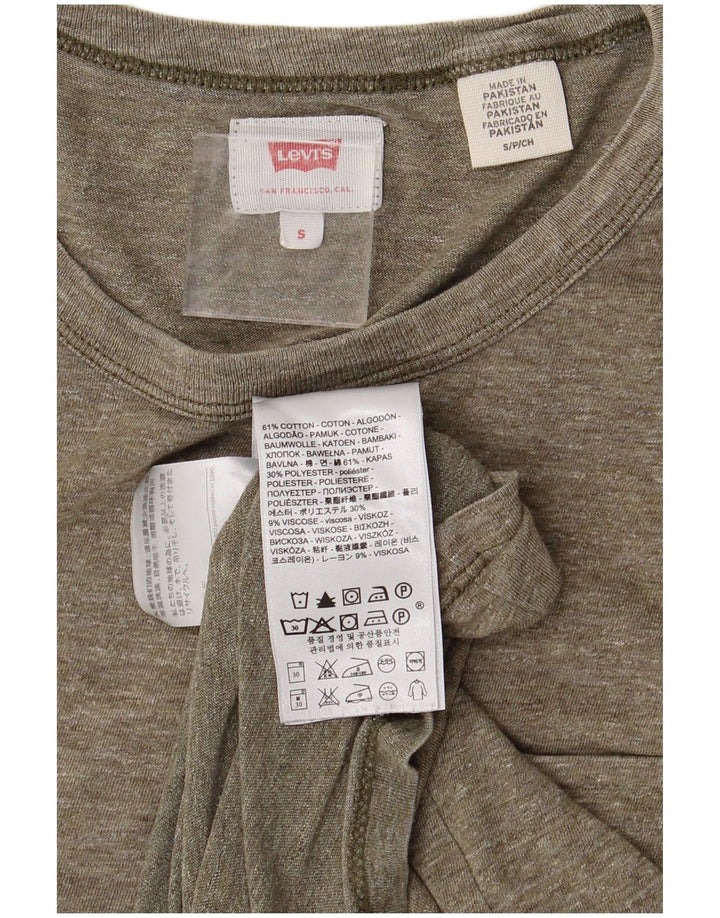 LEVI'S Herre T-Shirt Top Lille Khaki Flecked Bomuld