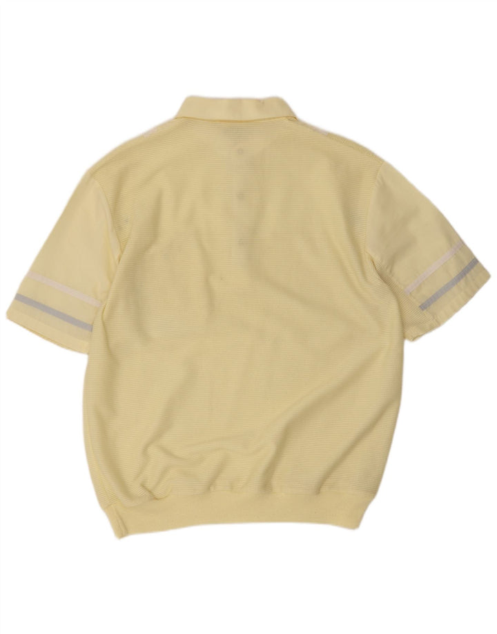 Angelo Litrico Herre Pullover Shirt IT 48/50 Mellem gul stribet