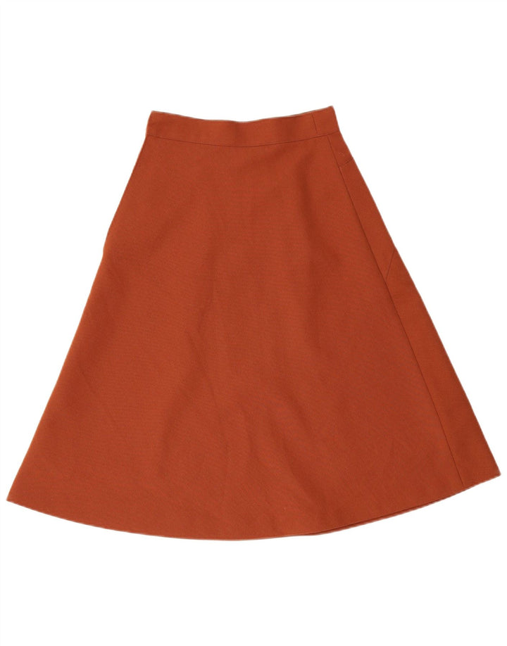 Vintage A-line nederdel til kvinder W24 lille brun