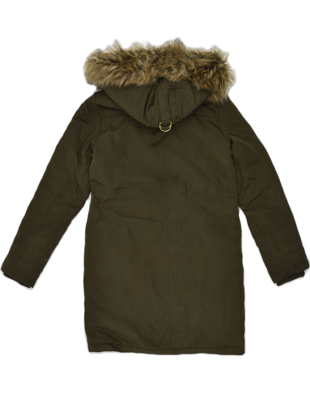 OASIS Womens Hooded Parka Jacket UK 6 XS Khaki Polyester | Vintage Oasis | Thrift | Second-Hand Oasis | Used Clothing | Messina Hembry 
