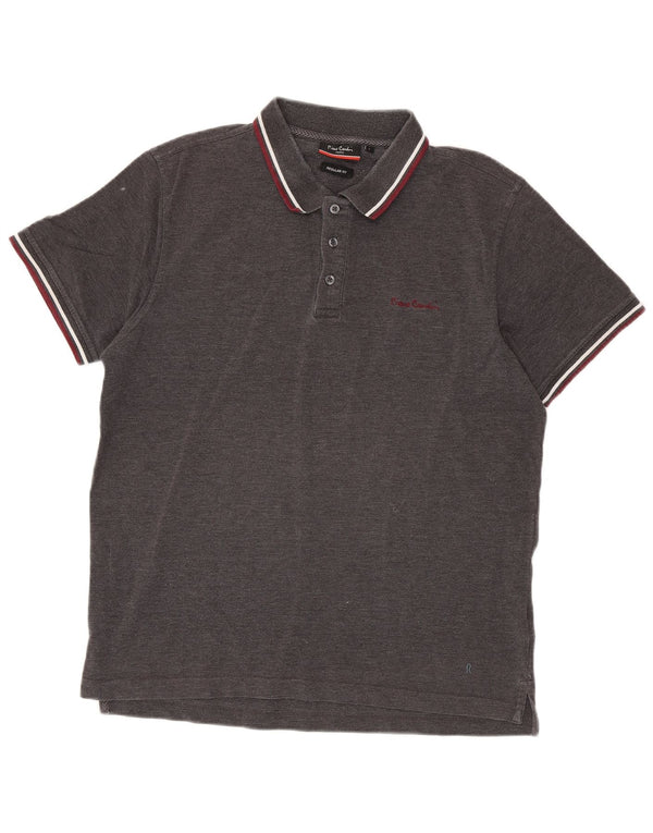 Pierre Cardin Herre Regular Fit Polo Shirt Stor Grå Bomuld