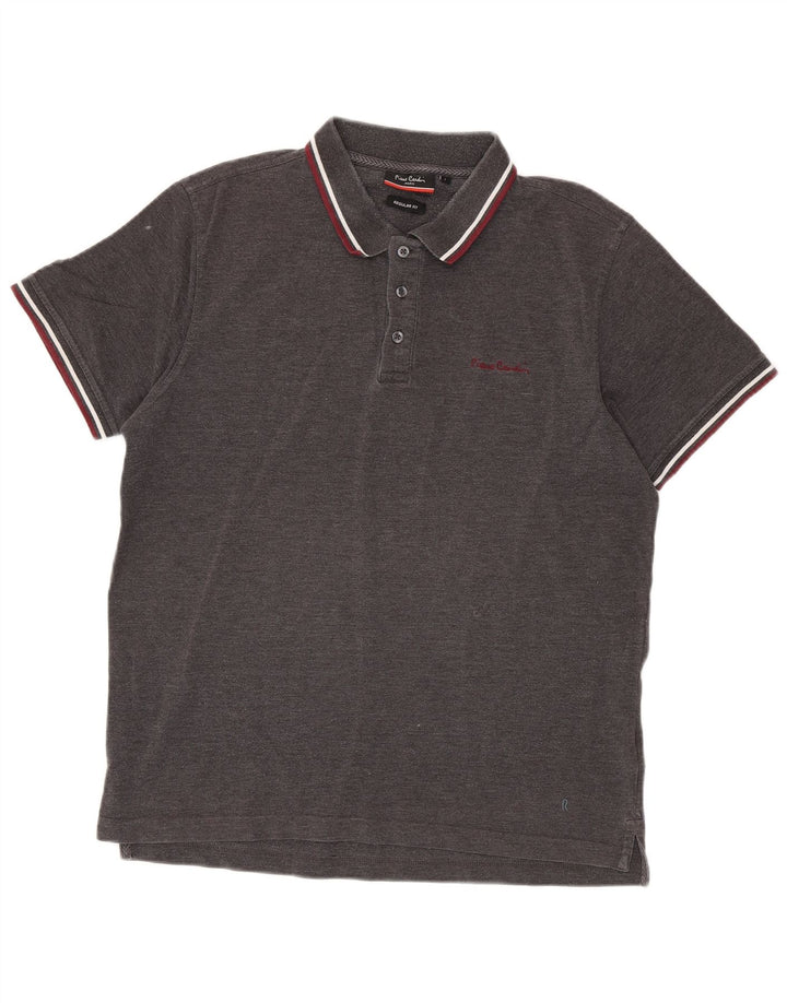 Pierre Cardin Herre Regular Fit Polo Shirt Stor Grå Bomuld