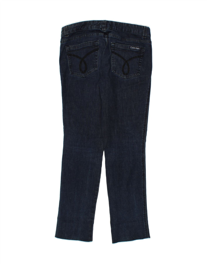 CALVIN KLEIN Womens Slim Jeans US 6 Medium W28 L29 Navy Blue Cotton Vintage Calvin Klein and Second-Hand Calvin Klein from Messina Hembry 