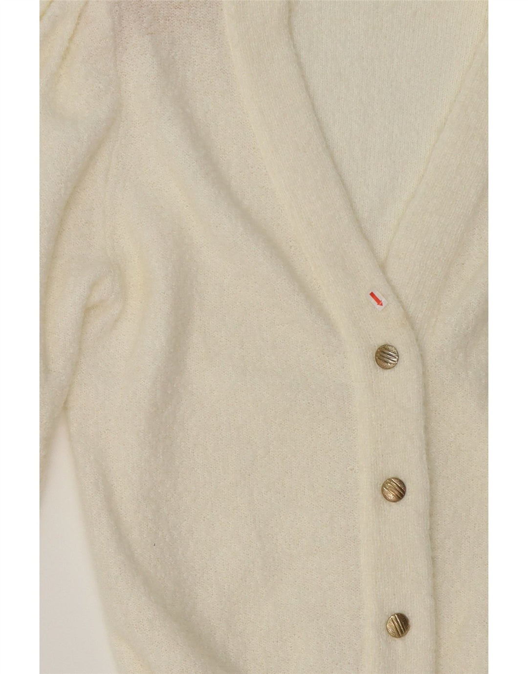MIRAGE Womens Cardigan Sweater UK 12 Medium White Vintage Mirage and Second-Hand Mirage from Messina Hembry 