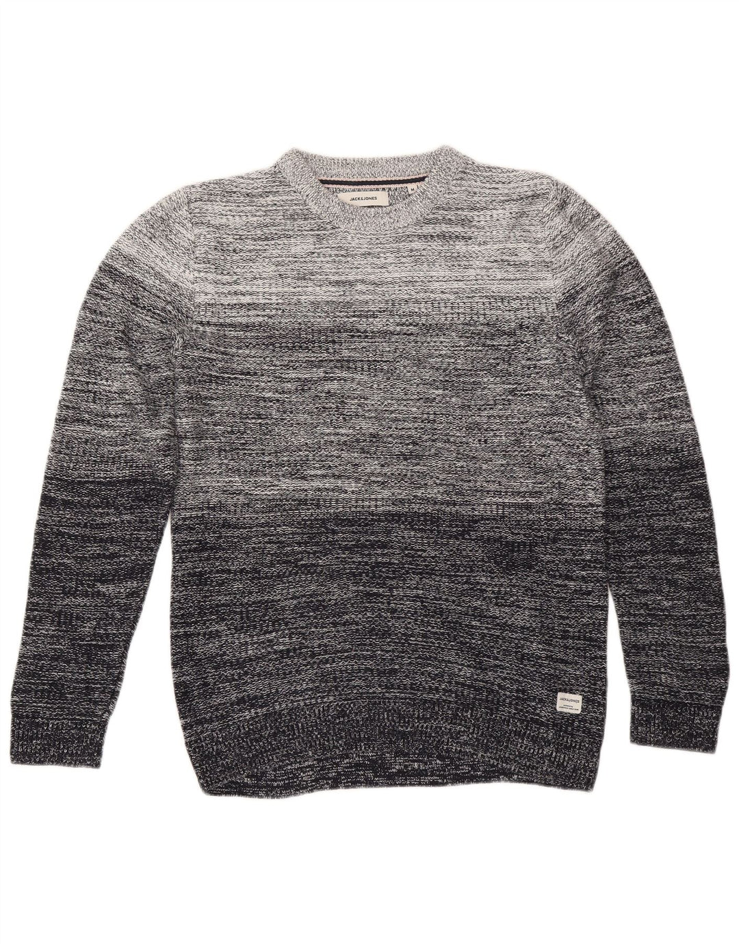 Jack & Jones Herre trøjetrøje med rund hals mellem grå stribet bomuld