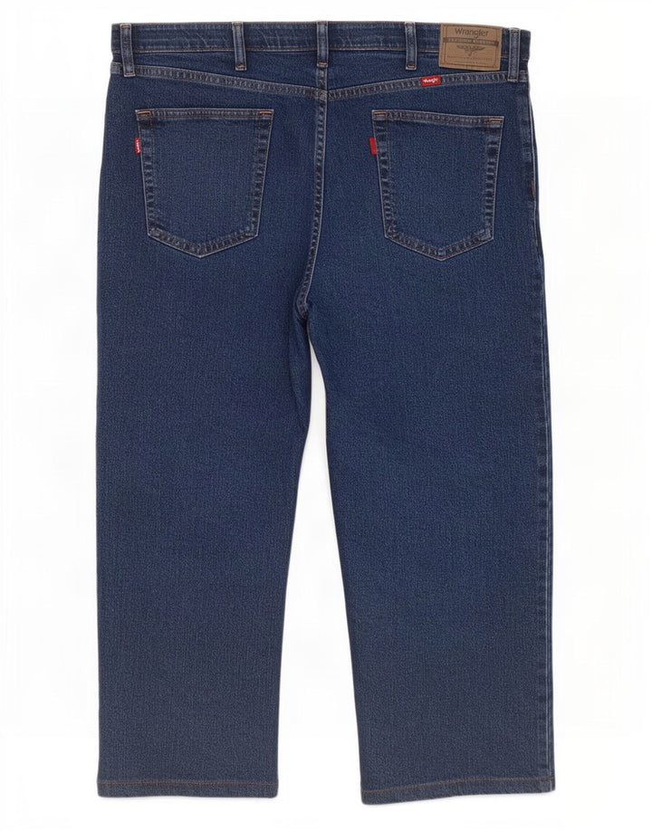 Wrangler Herre Regular Fit Capri Jeans W40 L23 Marineblå Bomuld