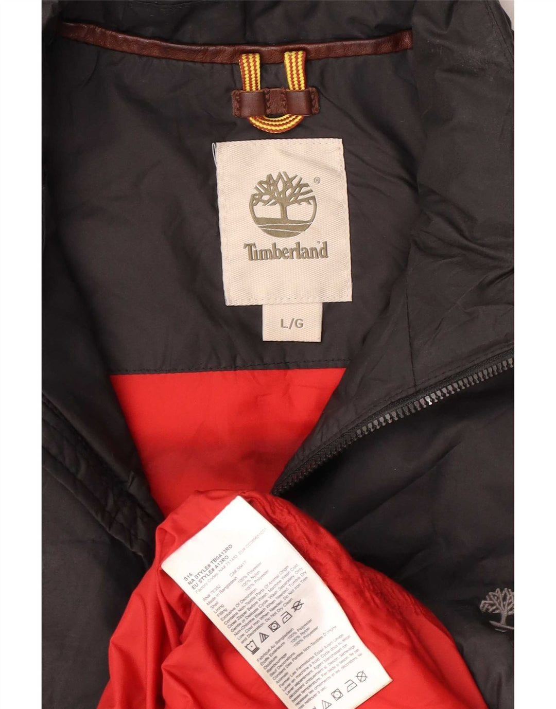 Timberland Mens Polstret Gilet UK 40 Large Black Polyester