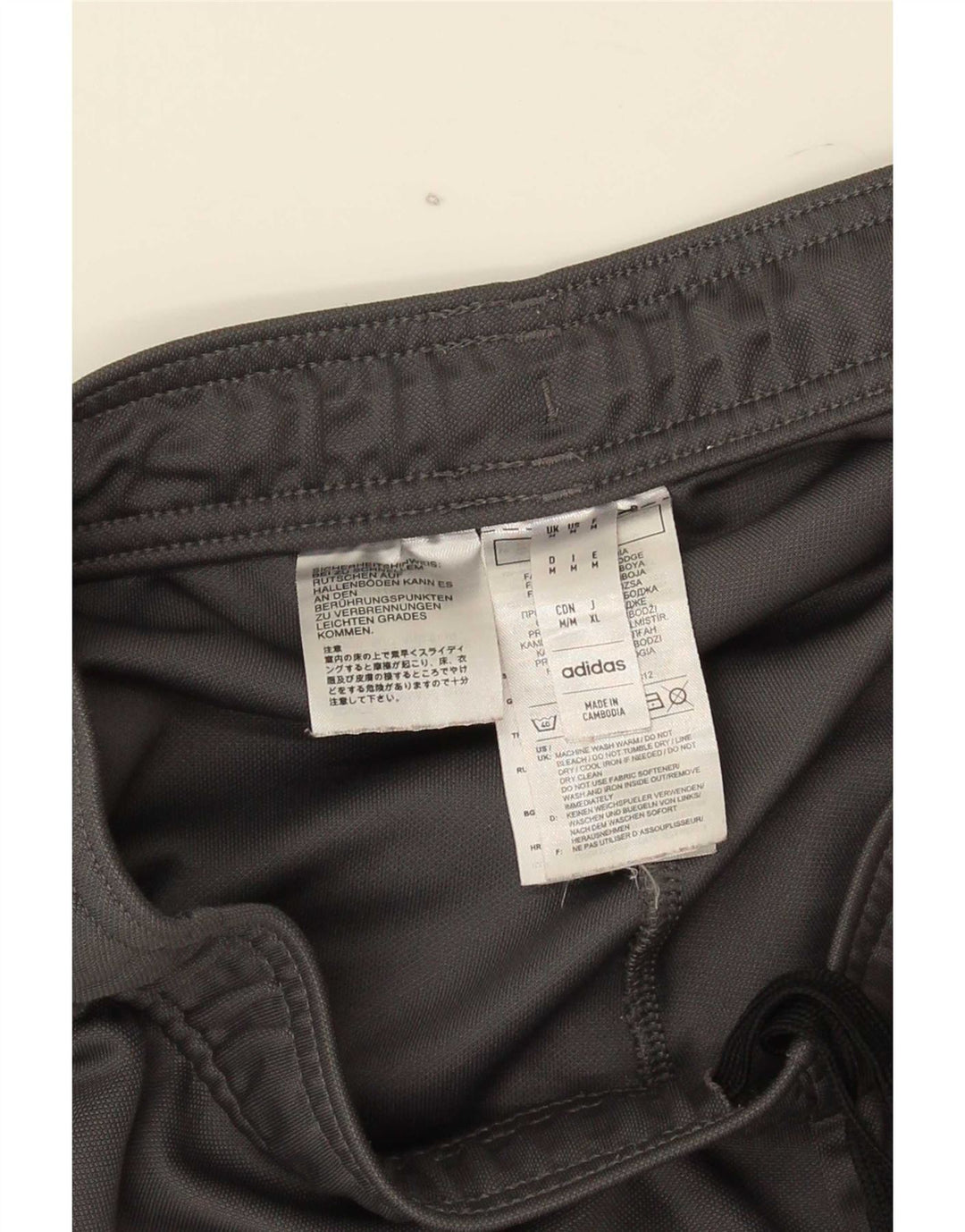 Adidas Træningsdragtsbukser til mænd mellemgrå polyester
