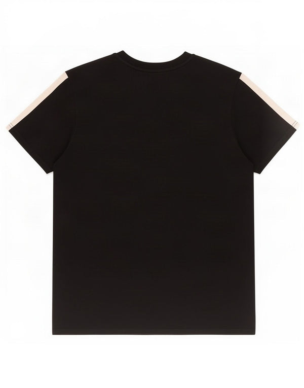 Fila Herre Grafisk T-Shirt Top XL Sort Colourblock Bomuld