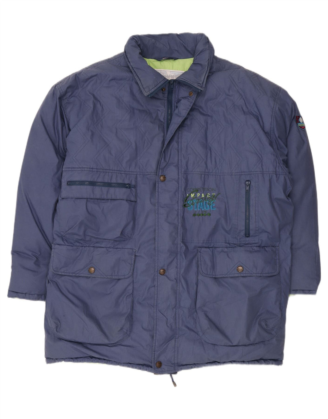 DIADORA Polstret jakke til mænd UK 44 2XL Navy Blue Polyester