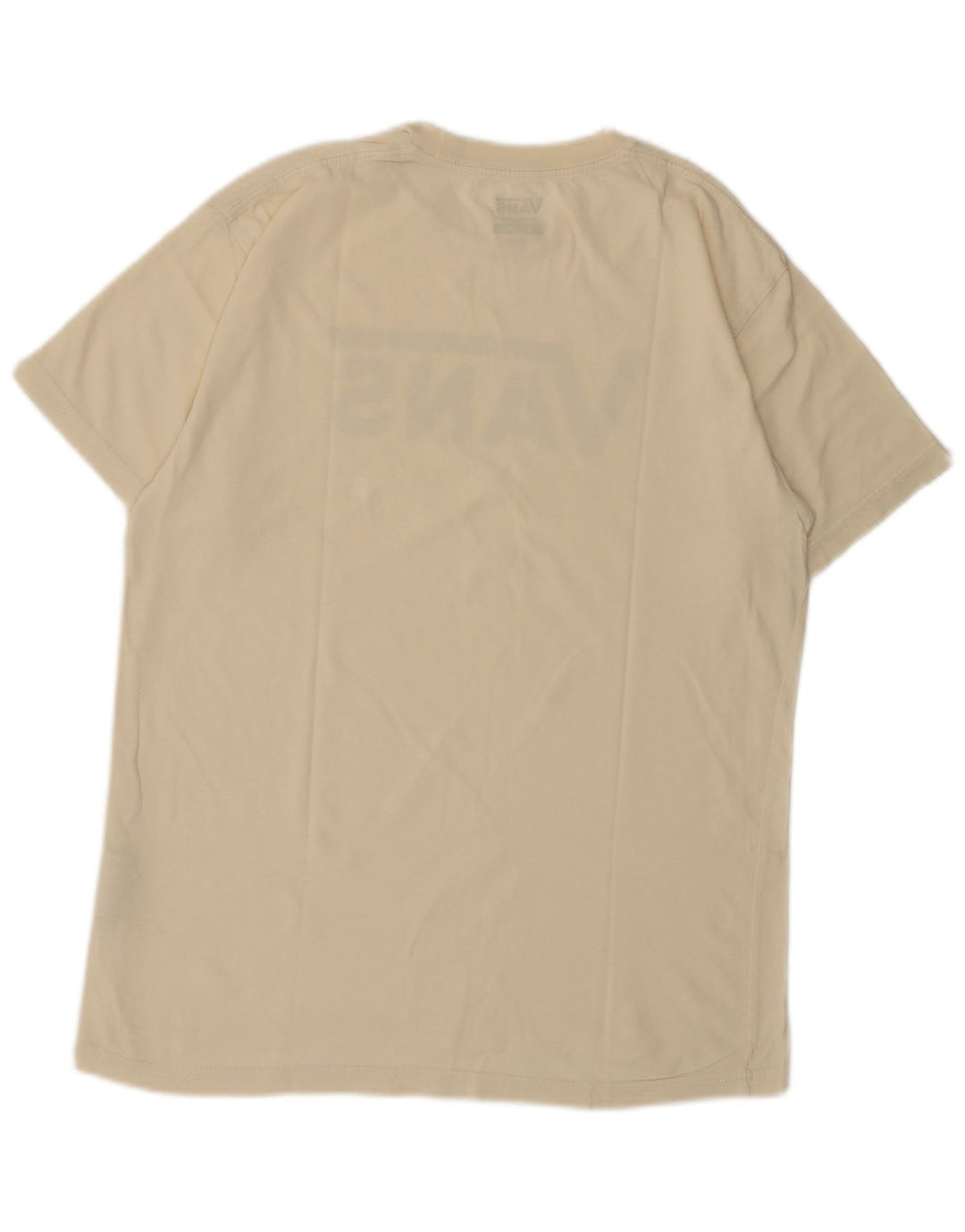 Vans Herre Classic Fit Grafisk T-shirt Top Medium Off White Bomuld
