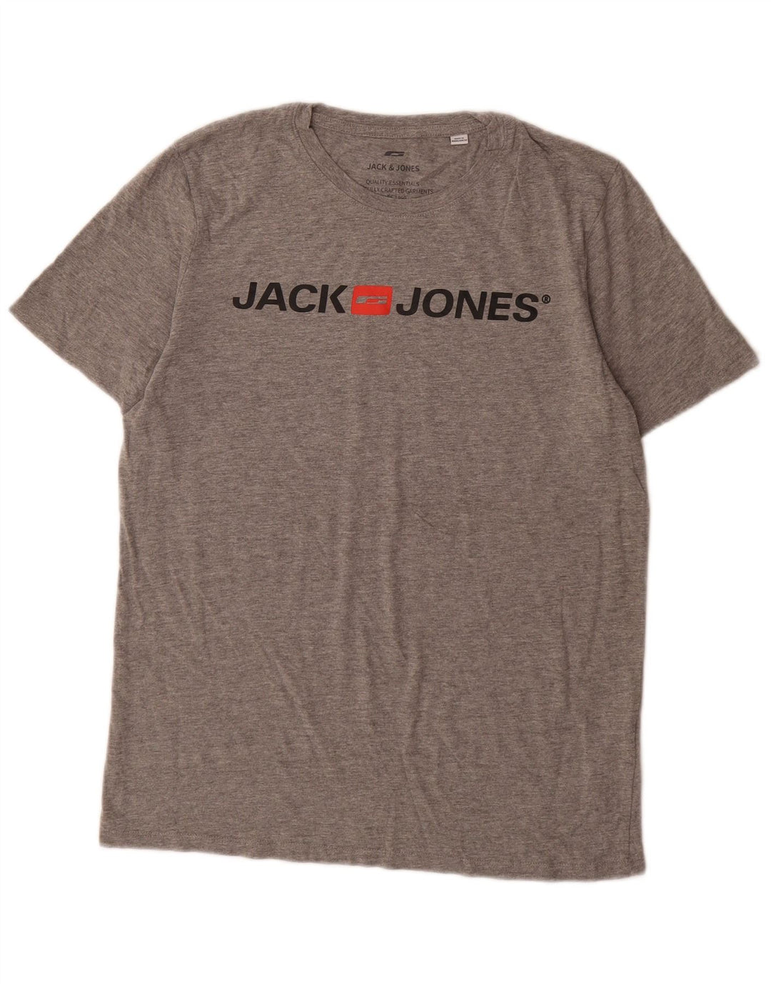 Jack & Jones Herre grafisk T-shirt Top Stor grå bomuld