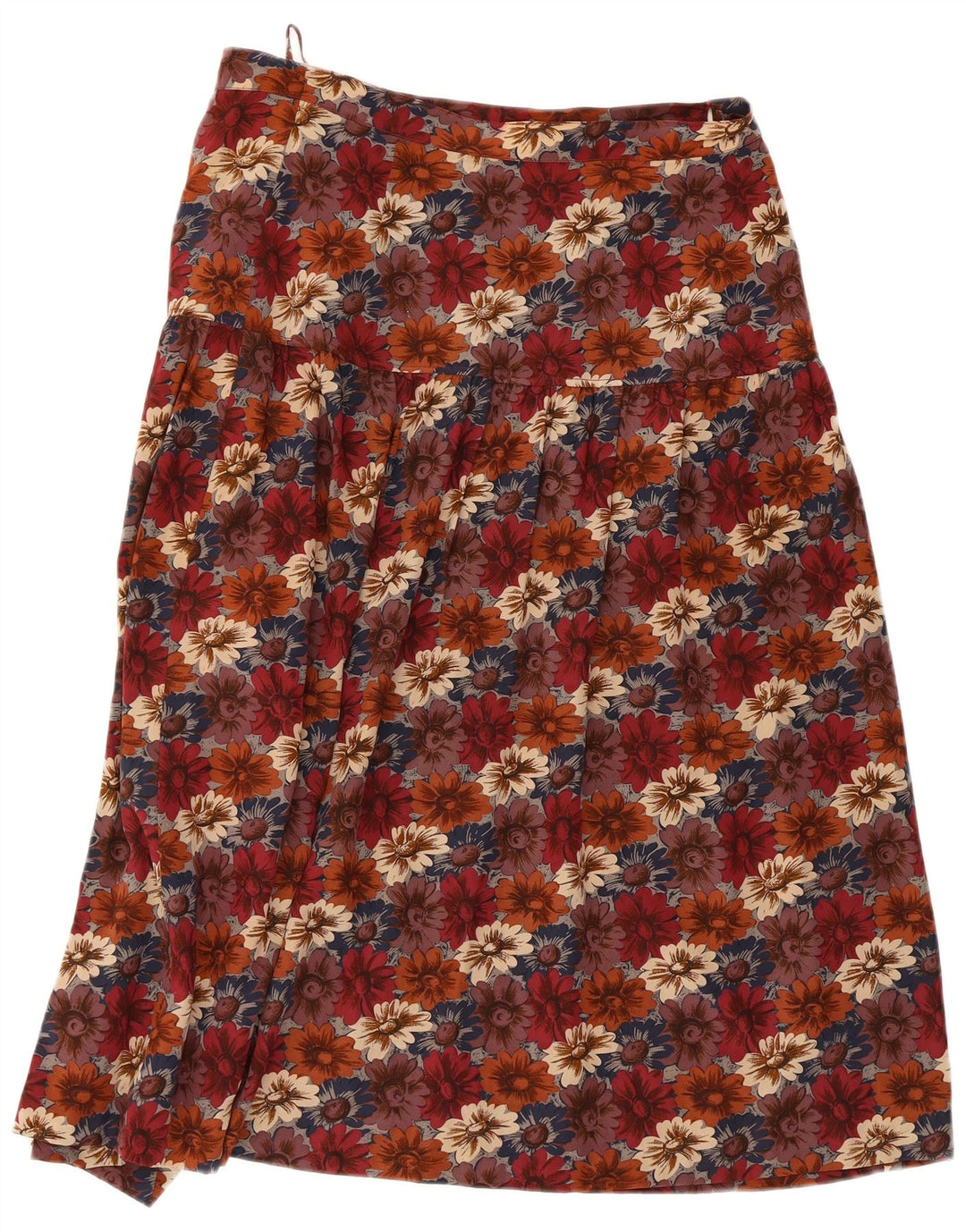 Salvatore Ferragamo Womens Flared Skirt Large W32 Multicolored Floral