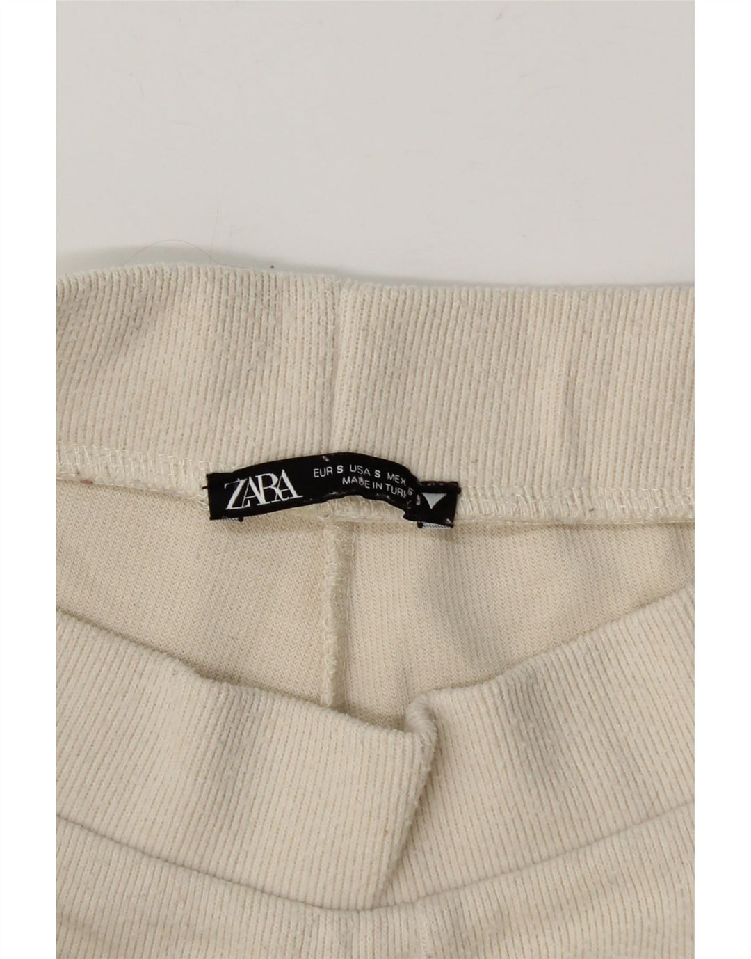 Zara striktrøjebukser til kvinder UK 10 Small Off White