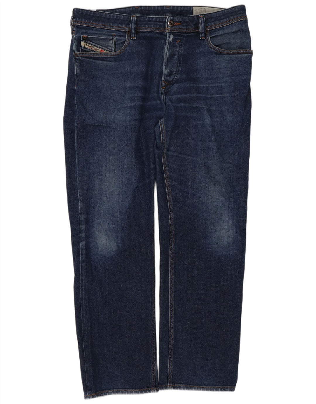 Diesel Herre Waykee Regular Straight Jeans W34 L28 Blå Bomuld