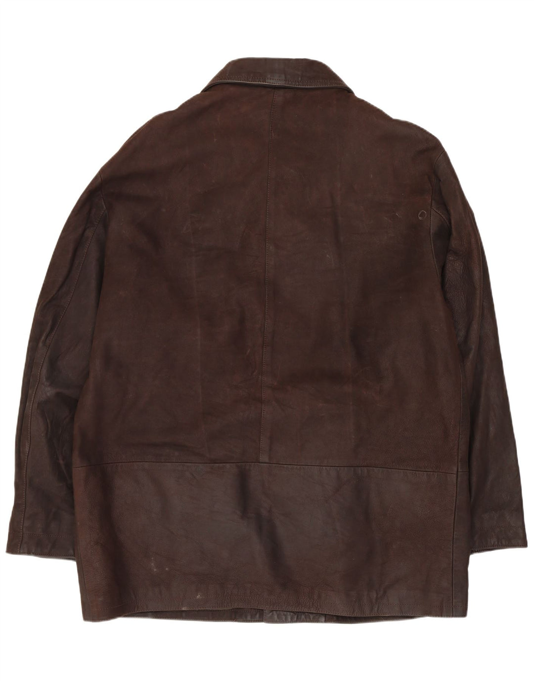 Vintage Mens Leather Jacket IT 50 Large Brown
