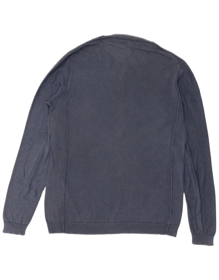 Gas Herre Crew Neck Jumper Sweater XL Blå Bomuld