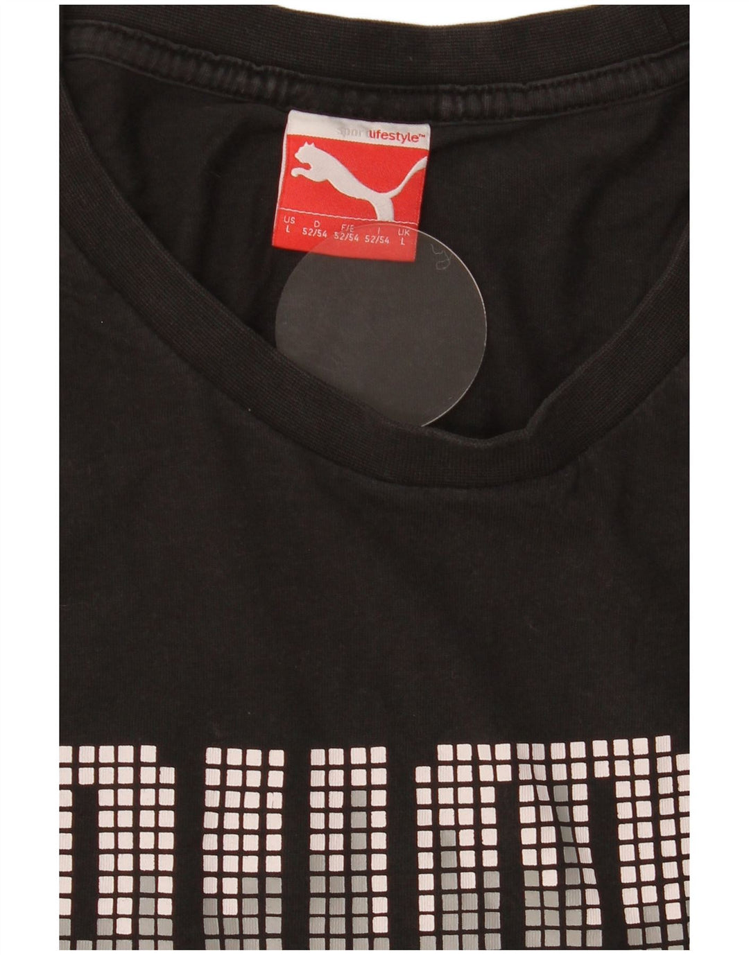 PUMA Grafisk T-shirt top til mænd, stor sort