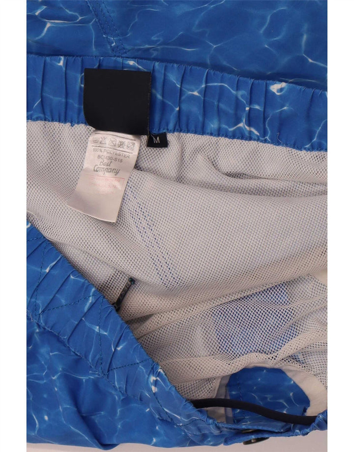Bedste firma badeshorts til mænd Medium Blue Tie Dye Polyester
