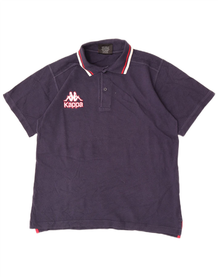 Kappa Herre Gara Polo Shirt Lille marineblå stribet bomuld