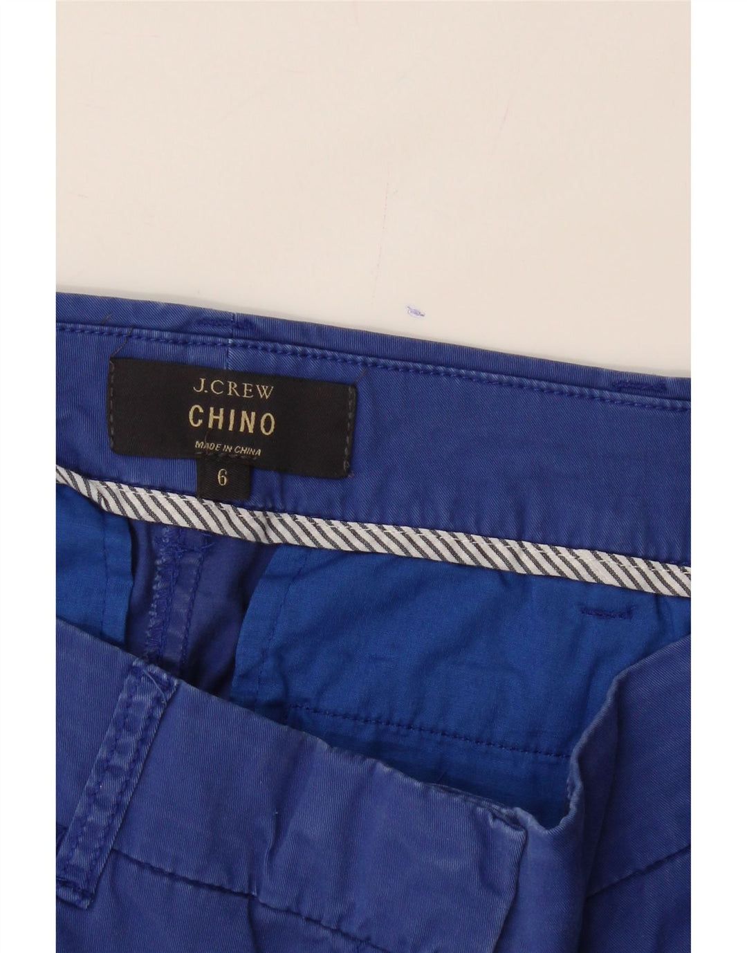 J. CREW Womens Chino Shorts US 6 Medium W30  Navy Blue Cotton Vintage J. Crew and Second-Hand J. Crew from Messina Hembry 