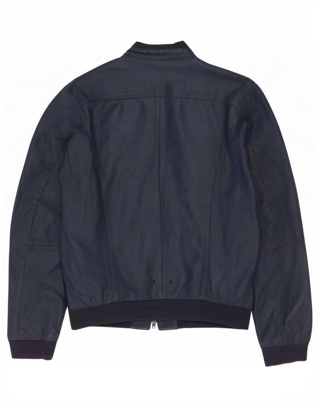 SVÆRD. 6.6.44 Herre Bomber Læderjakke IT 52 Large Navy Blue