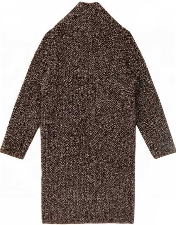 Zara Womens Oversized Open Overcoat UK 10 Small Grå Akryl