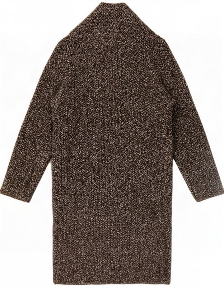 Zara Womens Oversized Open Overcoat UK 10 Small Grå Akryl