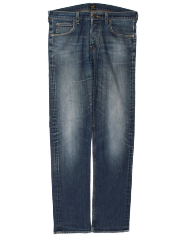 Lee Mens Powell Slim Jeans W33 L34 Blå Bomuld