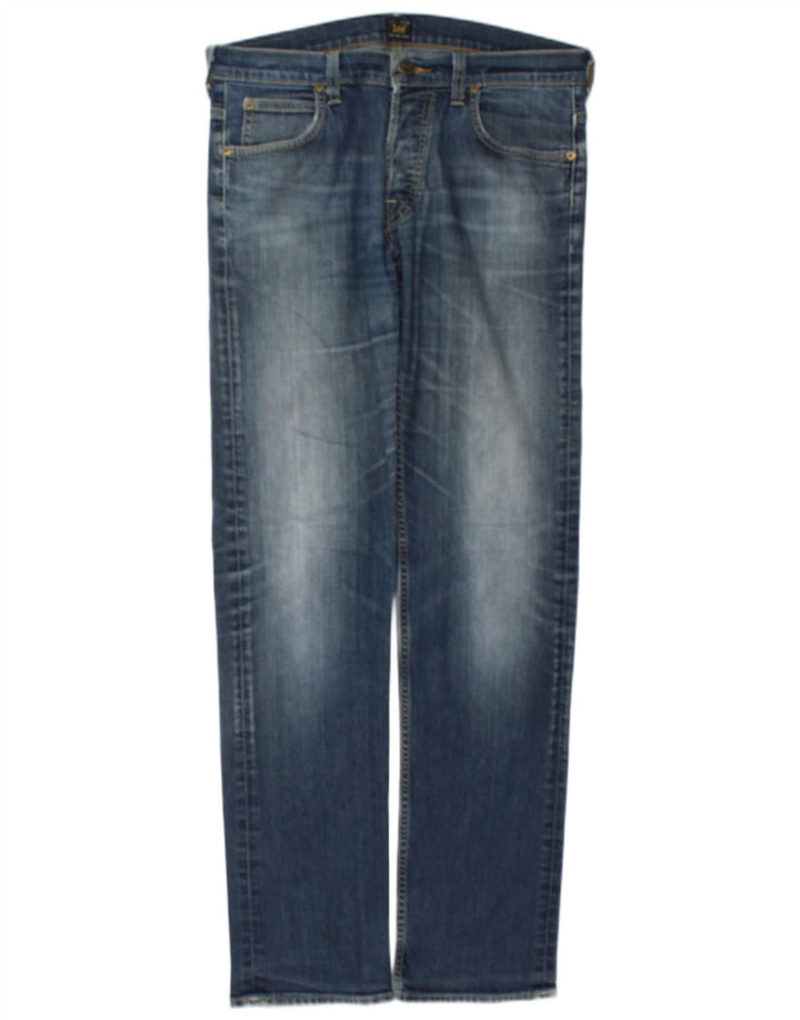 Lee Mens Powell Slim Jeans W33 L34 Blå Bomuld