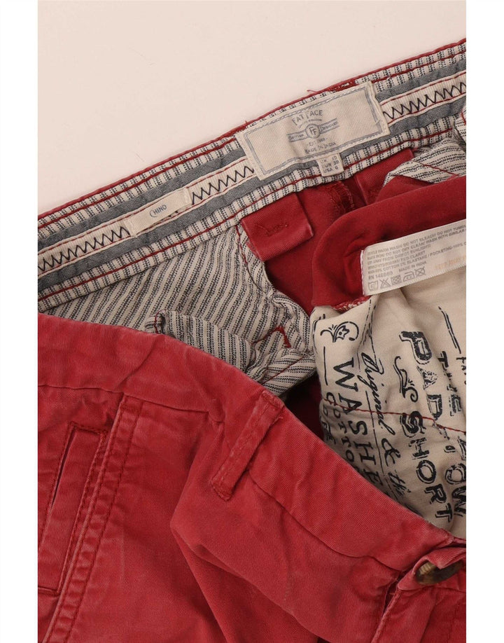 Fat Face Dame Chino Shorts UK 10 Small W32 Red Bomuld