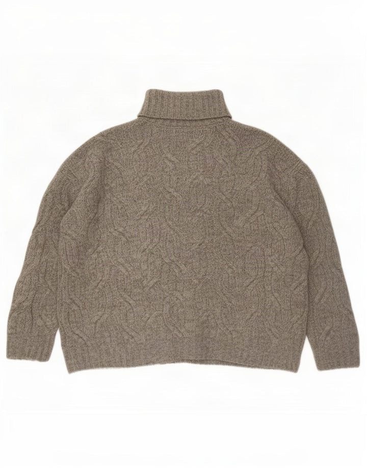 Marks & Spencer Dame Oversized rullehals sweater UK 16 stor grå