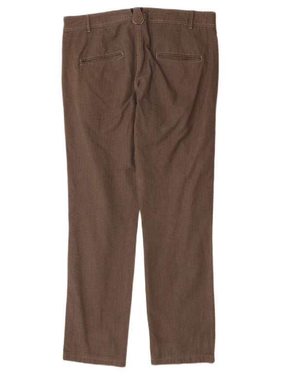 Zara Herre Straight Chino Bukser EU 42 Large W32 L31 Brun Sildeben