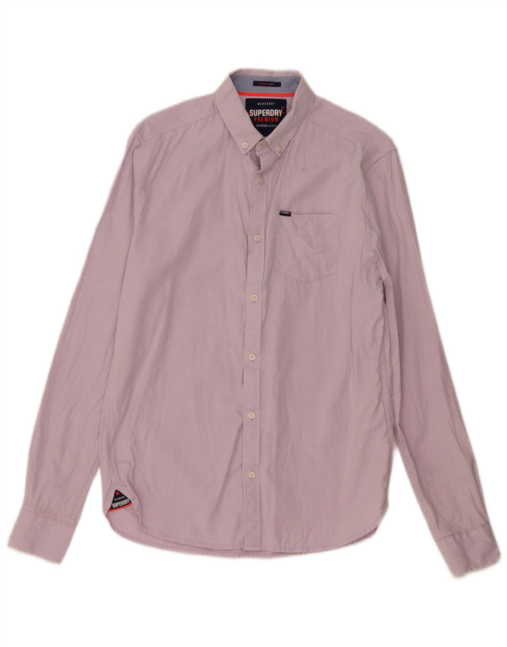 Superdry herre Regular Fit skjorte, lille pink