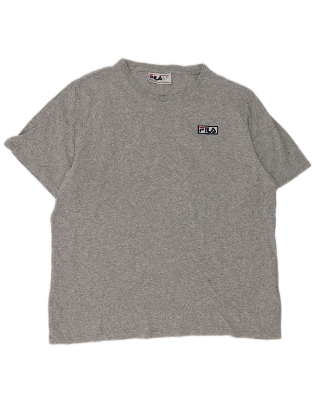 Fila Herre T-Shirt Top Stor Grå Flecked Bomuld