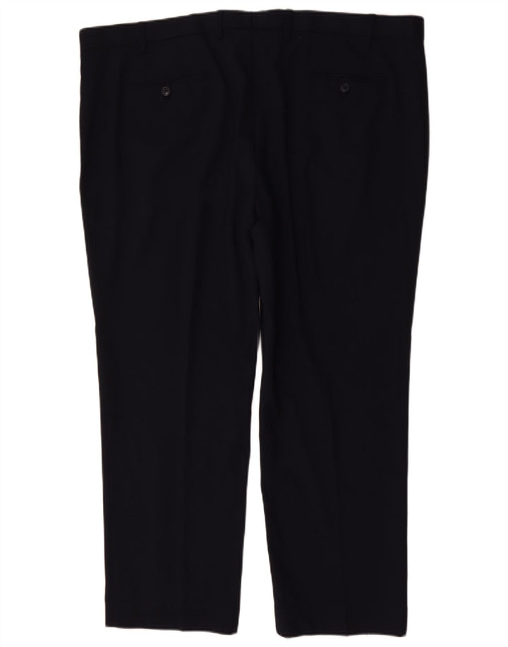 Marks & Spencer Herre Short Regular Fit Suit Bukser W46 L29 Navy Blue