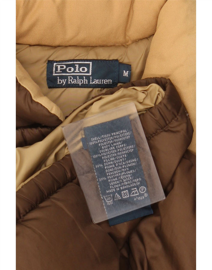 Ralph Lauren Herre Polstret Gilet UK 38 Medium Brun Polyester