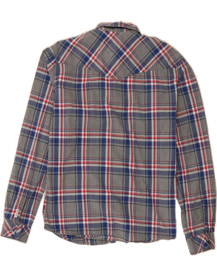 ESPRIT Mens Slim Shirt Small Grey Check Cotton Vintage Esprit and Second-Hand Esprit from Messina Hembry 