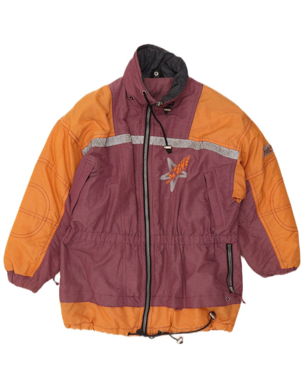 C&A Herre skijakke UK 36 Small Orange Colourblock Nylon