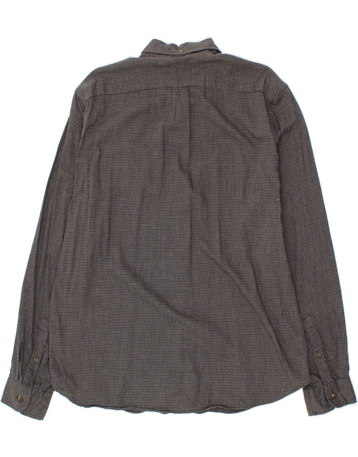 J. CREW Mens Slim Shirt XL Grey Houndstooth Cotton Vintage J. Crew and Second-Hand J. Crew from Messina Hembry 